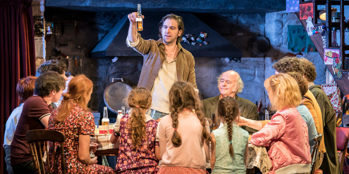 Owen McDonnell and the cast of The Ferryman at the Gielgud Theatre (Photo: Johan Persson)