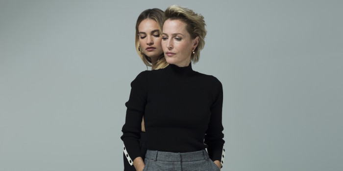 Gillian Anderson and Lily James in All About Eve (Photo: Perou)