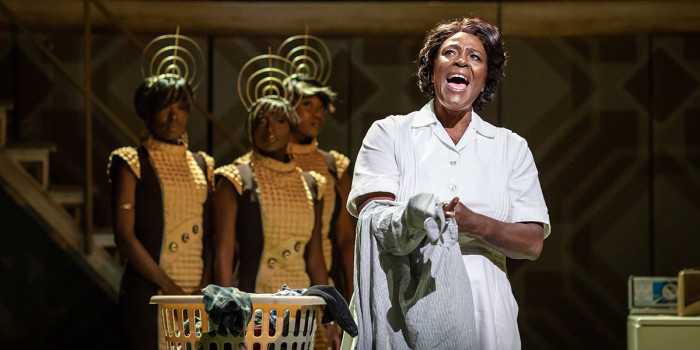 Sharon D Clarke and ensemble in Caroline, Or Change at Playhouse Theatre (Photo: Helen Maybanks)