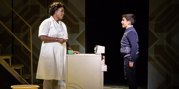 Sharon D Clarke and Aaron Gelkoff in Caroline, Or Change at Playhouse Theatre (Photo: Helen Maybanks)