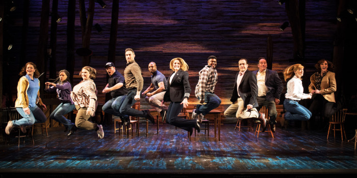 The West End company in Come From Away at the Phoenix Theatre 2020. Credit Craig Sugden