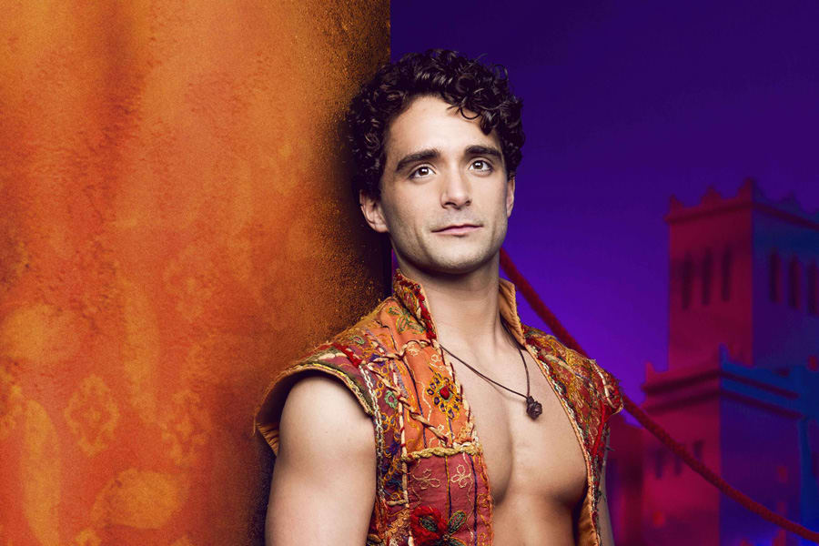 Matthew Croke as Aladdin in Disney's Aladdin