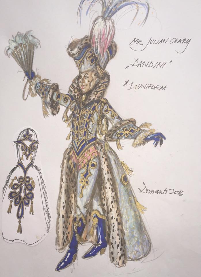 Costume designs for Cinderella (Credit: Hugh Durrant/Qdos Entertainment)