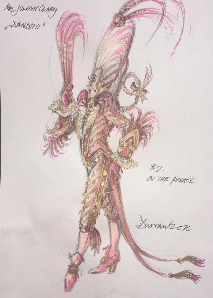 Costume designs for Cinderella (Credit: Hugh Durrant/Qdos Entertainment)