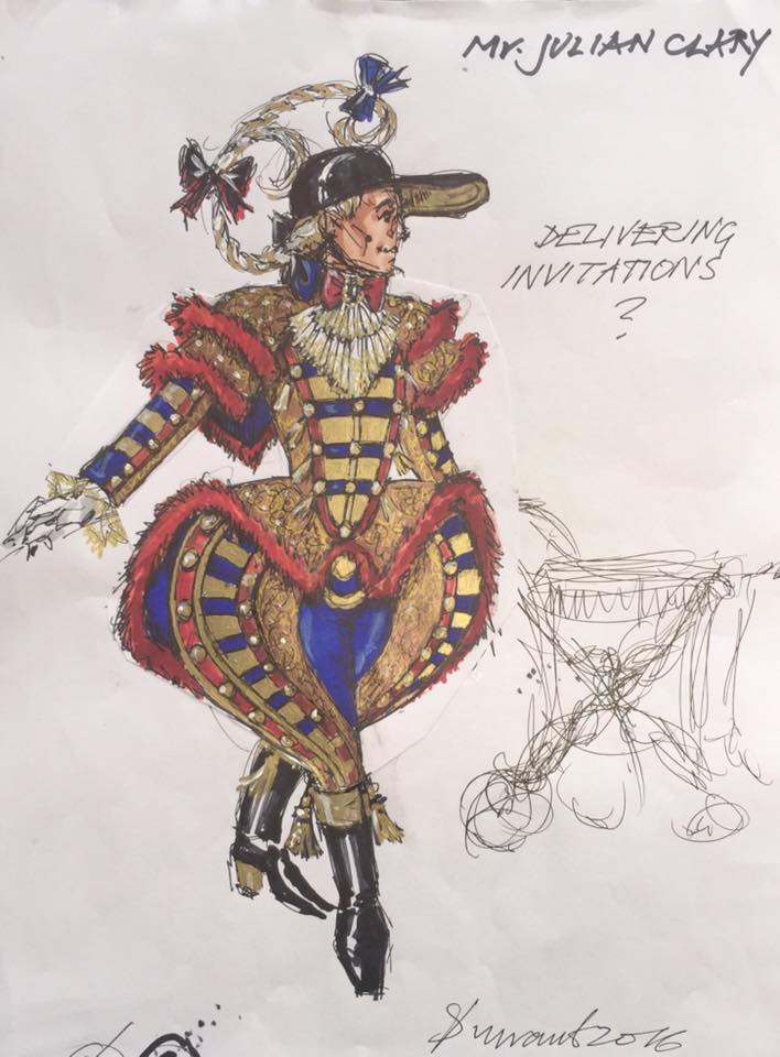 Costume designs for Cinderella (Credit: Hugh Durrant/Qdos Entertainment)