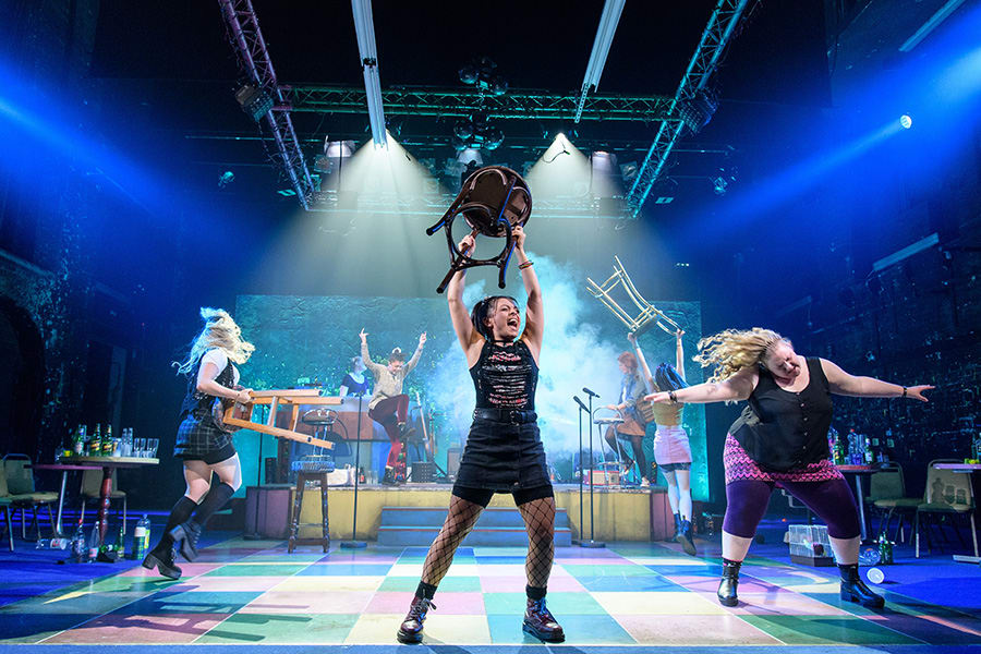 The cast of Our Ladies Of Perpetual Succour at the Duke of York's Theatre (Photo: Manuel Harlan)