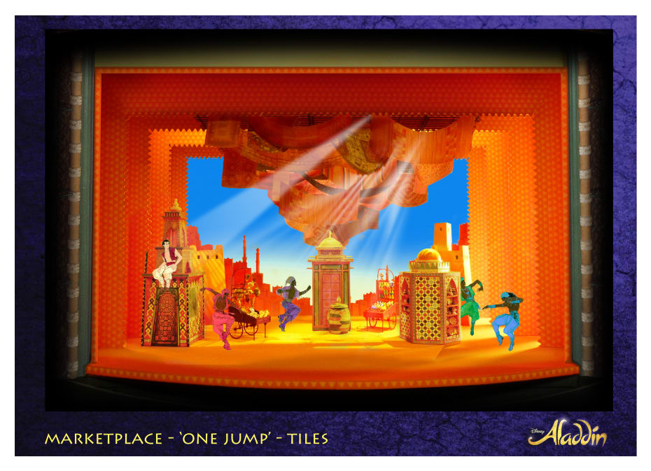 Set designs for Disney's Aladdin (Credit: Aladdin, Prince Edward Theatre - Bob Crowley © Disney)