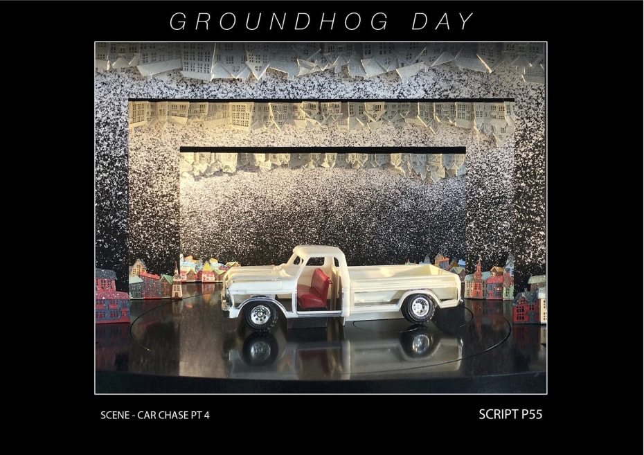 Set designs for Groundhog Day (Credit: Rob Howell for Groundhog Day)