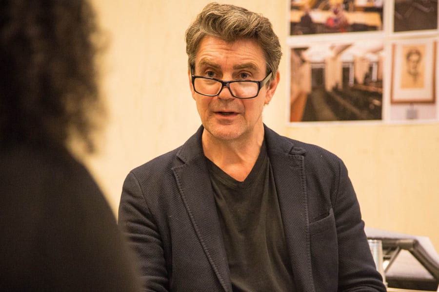 Alexander Hanson (Bernard Jenkin) in rehearsals for Committee... (A New Musical) at the Donmar Warehouse (Photo: Jack Sain)