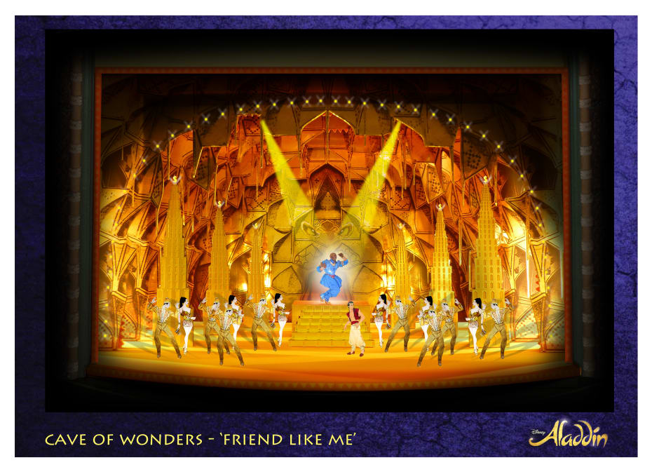 Set designs for Disney's Aladdin (Credit: Aladdin, Prince Edward Theatre - Bob Crowley © Disney)