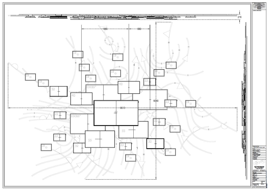 Set designs for Groundhog Day (Credit: Rob Howell for Groundhog Day)