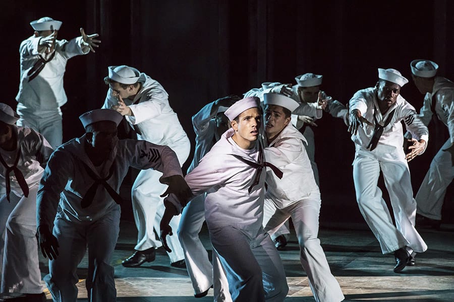 Danny Mac as Gabey in On The Town (Photo: Johan Persson)