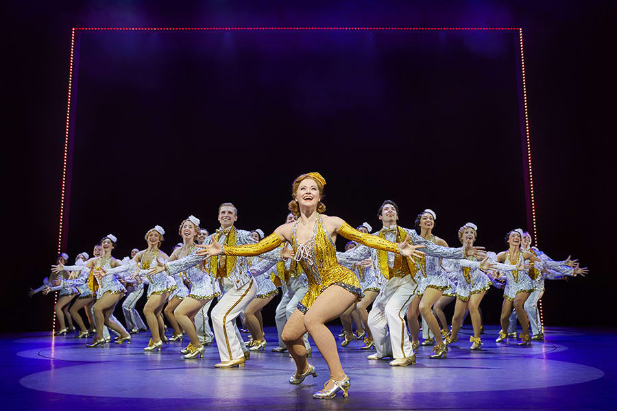 Clare Halse & company in 42nd Street (Photo: Brinkhoff & Moegenburg)