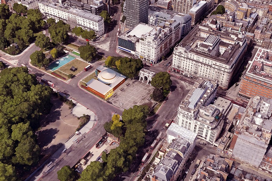 Artist's impression of the new Marble Arch theatre (Photo: Imaginar)