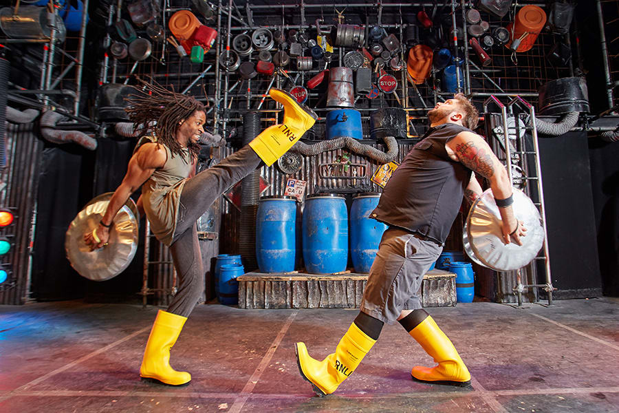 The cast of Stomp supporting the RNLI (Photo: Ben Lister/RNLI)