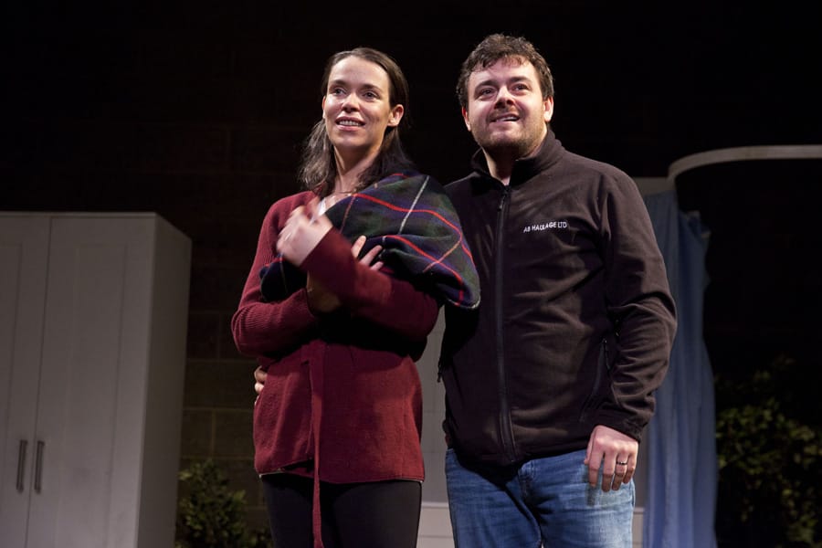 Caoilfhionn Dunne and Laurence Kinlan in The Nest (Photo: by David Sandison)