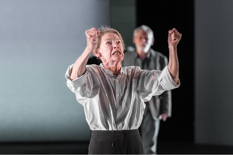 Glenda Jackson in King Lear at The Old Vic. Photos by Manuel Harlan