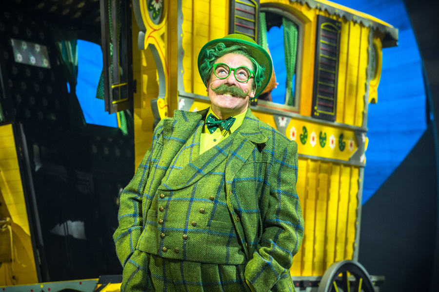 Rufus Hound as Mr Toad in The Wind In The Willows (Photo: Marc Brenner Jamie Hendry Productions)