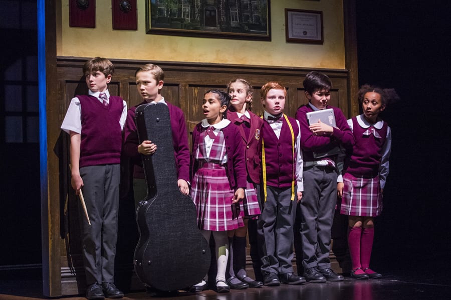 The kids from School Of Rock (Photo by Tristram Kenton)