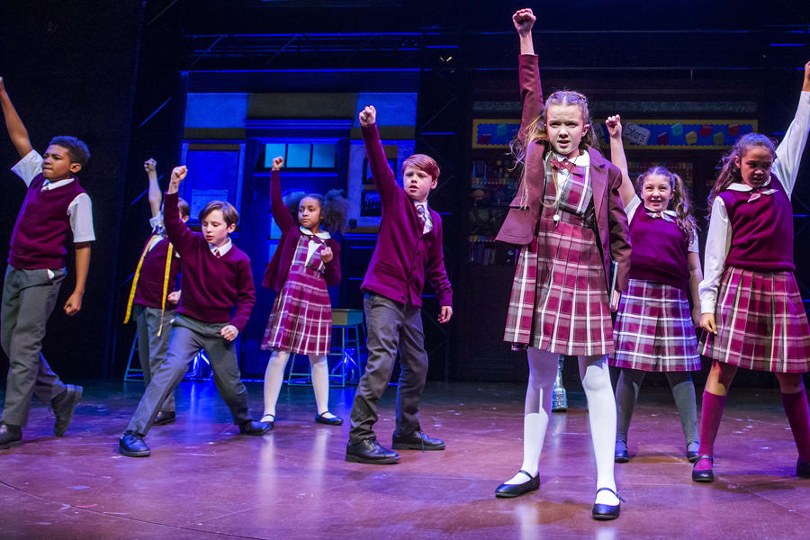 The kids from School Of Rock (Photo by Tristram Kenton)