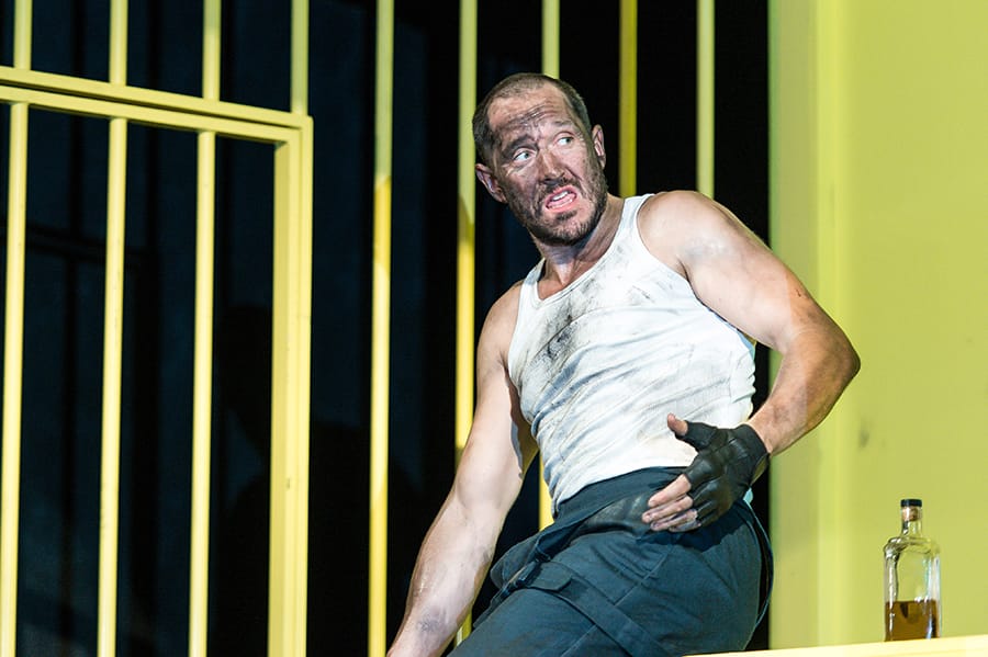 Bertie Carvel stars in The Hairy Ape, playing at The Old Vic (Photo: Manuel Harlan)