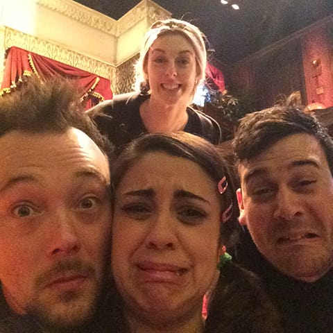 A Day In The Life Of The Play That Goes Wrong: Pre-show beginners team