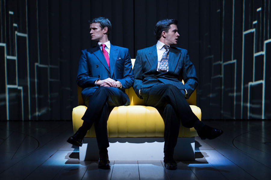 Matt Smith and Jonathan Bailey in American Psycho, the musical playing at the Almeida theatre (Photo: Manuel Harlan)