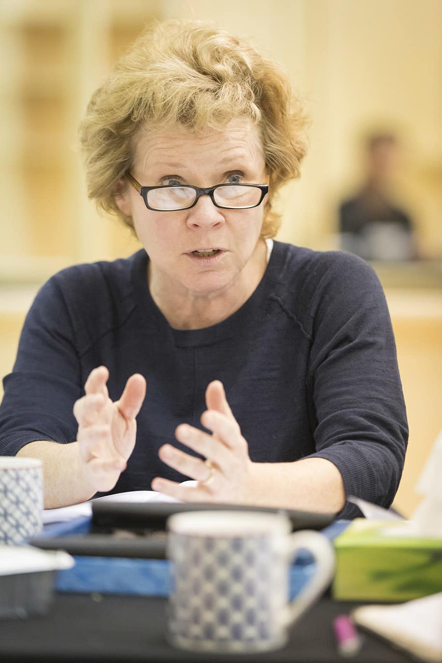 Imelda Staunton rehearses Edward Albee's Who's Afraid of Virginia Woolf? (Photo: Johan Persson)