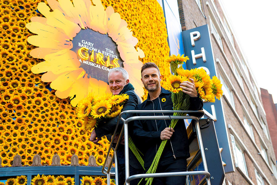 Tim Firth & Gary Barlow at the Phoenix Theatre (Photo: Matt Crockett)