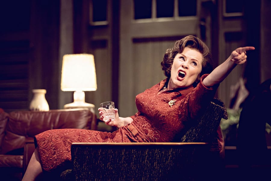 Imelda Staunton in Edward Albee's Who's Afraid Of Virginia Woolf? (Photo: Johan Persson)