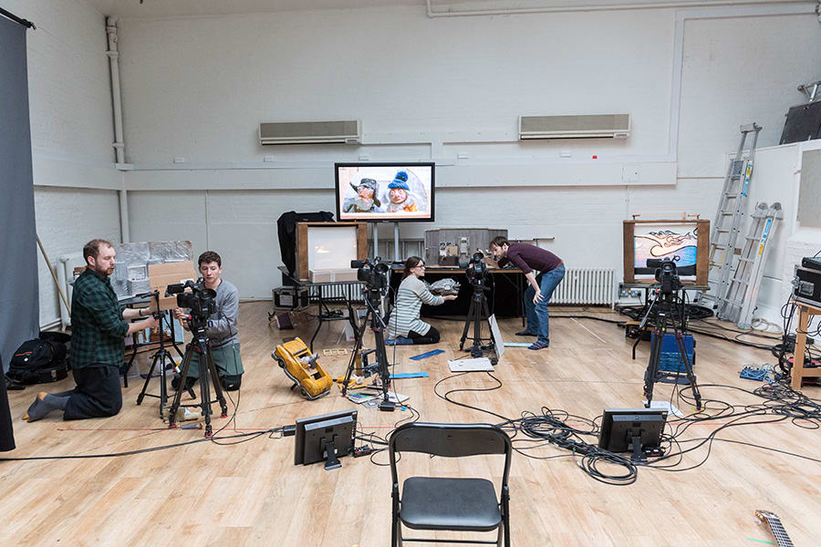 Rehearsals for The Missing Light at The Old Vic (Photo: Manuel Harlan)