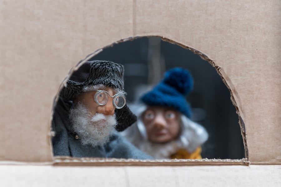 Warple in rehearsal for The Missing Light at The Old Vic (Photo: Manuel Harlan)