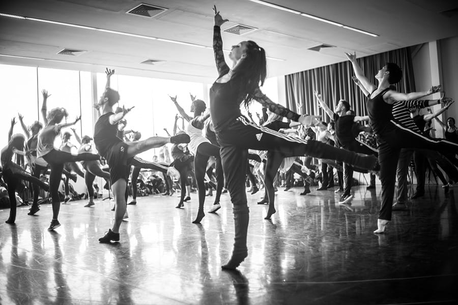 The Carousel company in rehearsal (Photo: Craig Sugden)