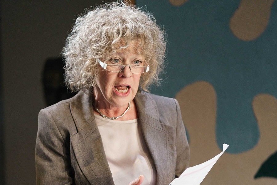 Rosemary Ashe (Kate Hoey MP) in Committee... at the Donmar Warehouse. Photo by Manuel Harlan