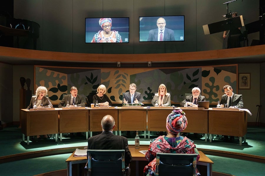 The Company in Committee... at the Donmar Warehouse. Photo by Manuel Harlan