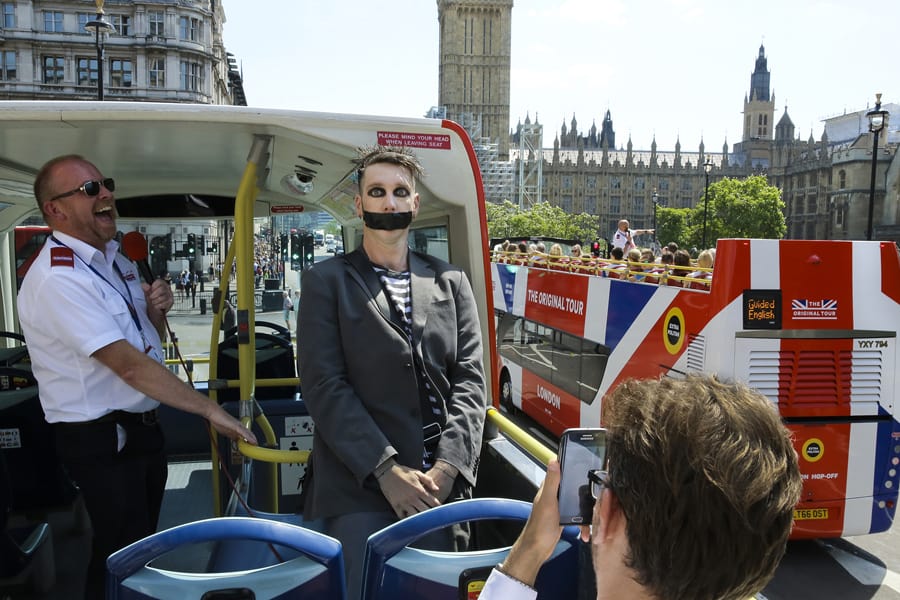 Tape Face on The Original Tour in London