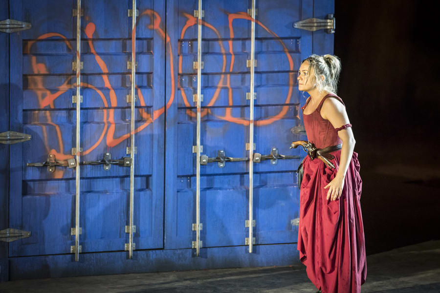 Claire-Louise Cordwell (Mdm Defarge) in A Tale Of Two Cities at Regent's Park Open Air Theatre (Photo: Johan Persson)