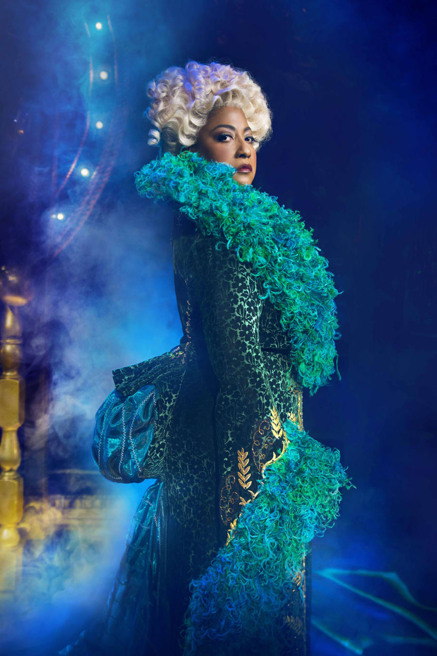 Melanie La Barrie (Madame Morrible) in Wicked at The Apollo Victoria Theatre (Photo: Matt Crockett)