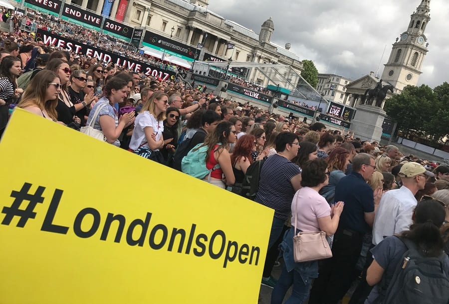 #LondonIsOpen West End Live 2017