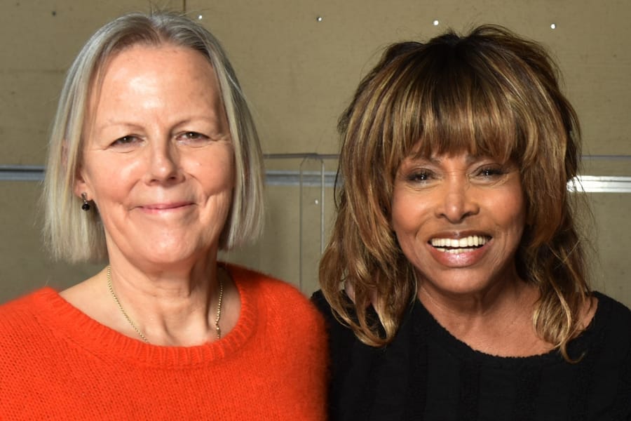 Phyllida Lloyd and Tina Turner at the Tina workshop in December 2016 (Photo: Hugo Glendinning)