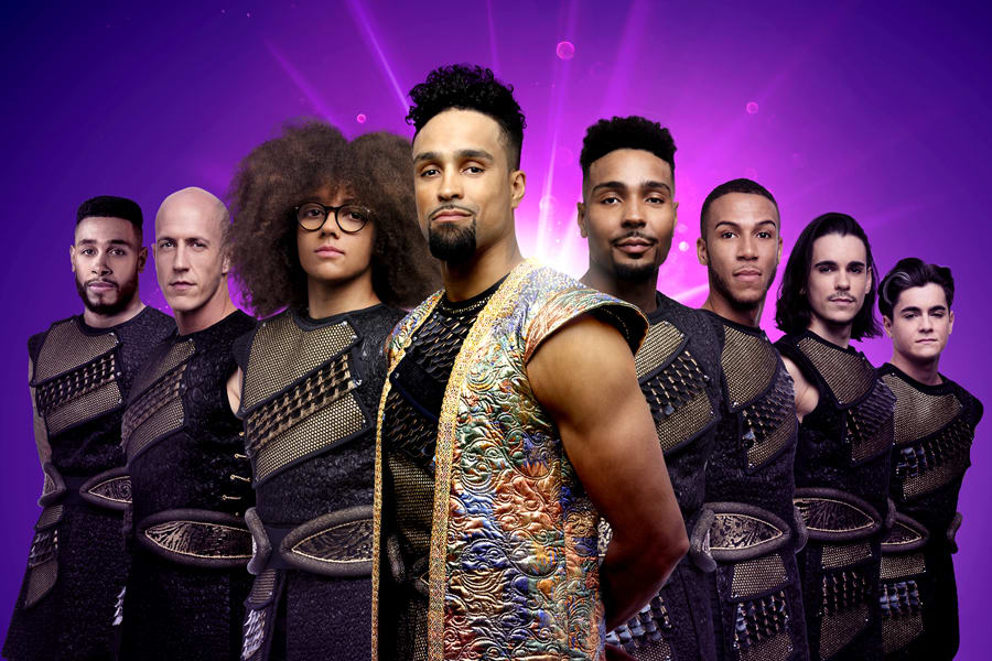 Ashley Banjo and Diversity (The Sultan and The Sultan’s Special Advisors) in Dick Whittington