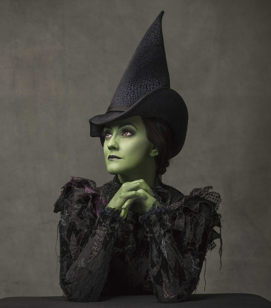 Alice Fearn (Elphaba) in Wicked (Photo: Darren Bell)