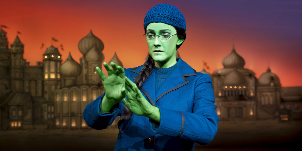 Alice Fearn as Elphaba in Wicked London at the Apollo Victoria Theatre (Photo: Matt Crockett)