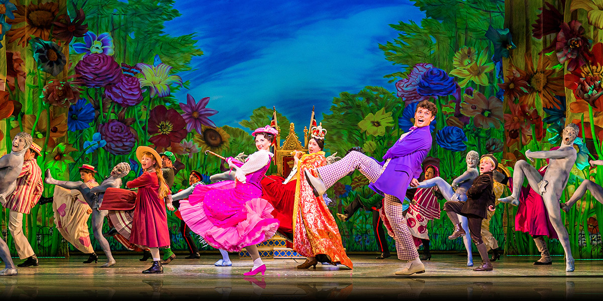 Zizzi Strallen, Charlie Stemp and Company in Mary Poppins. Photo by Johan Persson.